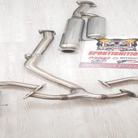 HKS Front pipe and exhaust double ended Titanium BRZ Subaru